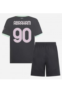 Fotbalové Dres AC Milan Tammy Abraham #90 Dětské Třetí Oblečení 2024-25 Krátký Rukáv (+ trenýrky)